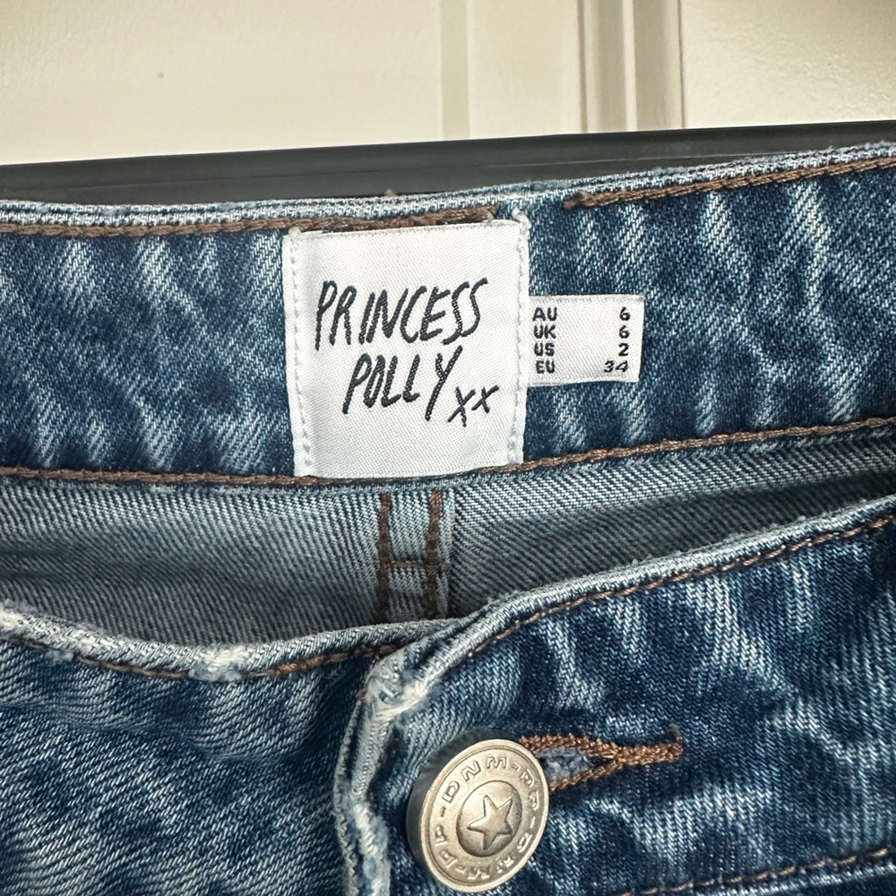 Princess Polly Carpenter Wide Leg Womens Jeans - Picture 7 of 12